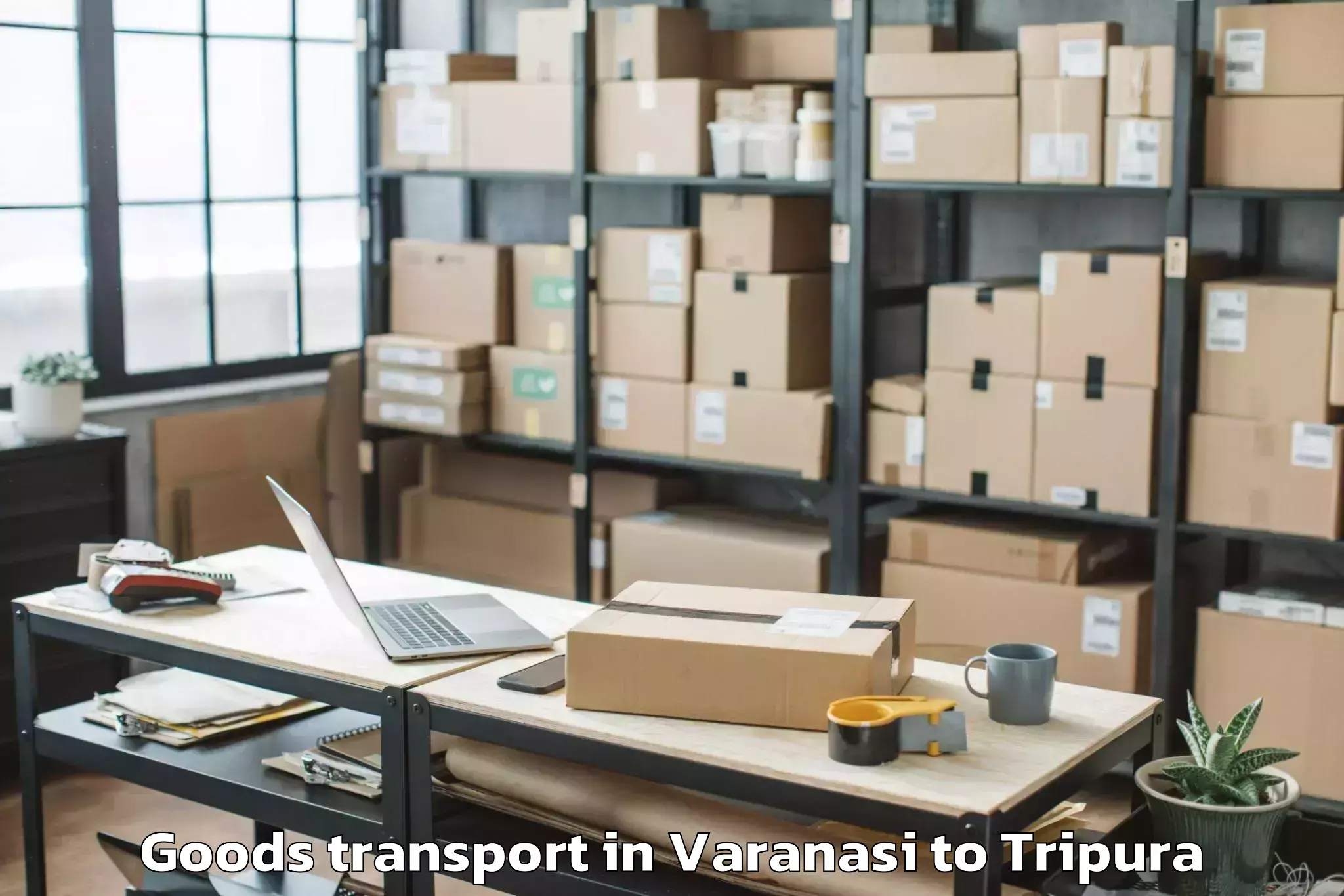 Efficient Varanasi to Kathalia Goods Transport